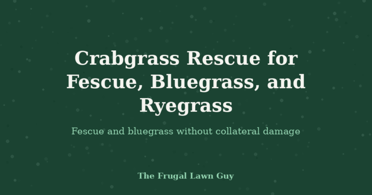 Crabgrass Rescue for Fescue, Bluegrass, and Ryegrass