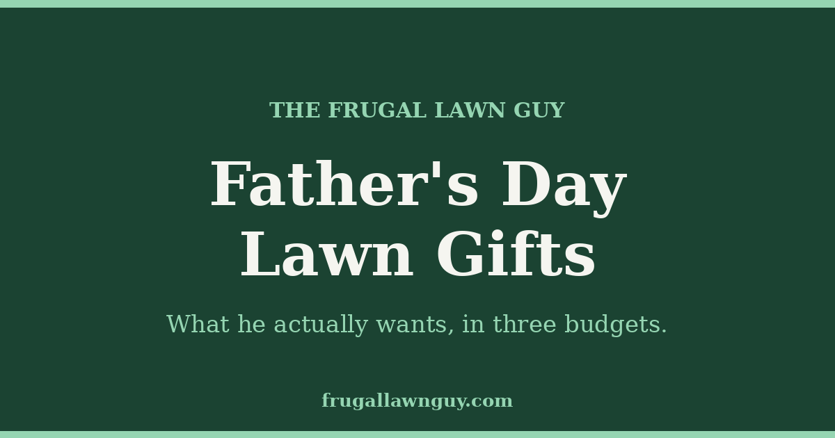 The Frugal Lawn Guy — Father's Day Lawn Gifts