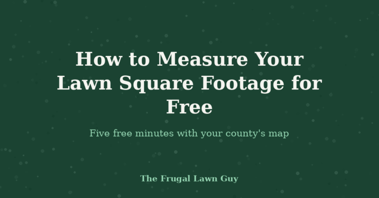 How to Measure Your Lawn Square Footage for Free