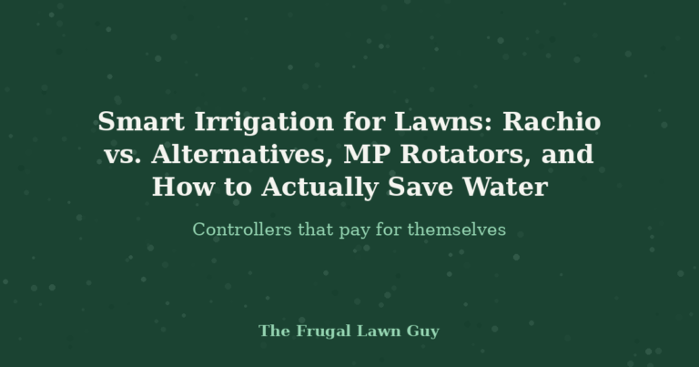 Smart Irrigation for Lawns: Rachio vs. Alternatives, MP Rotators, and How to Actually Save Water